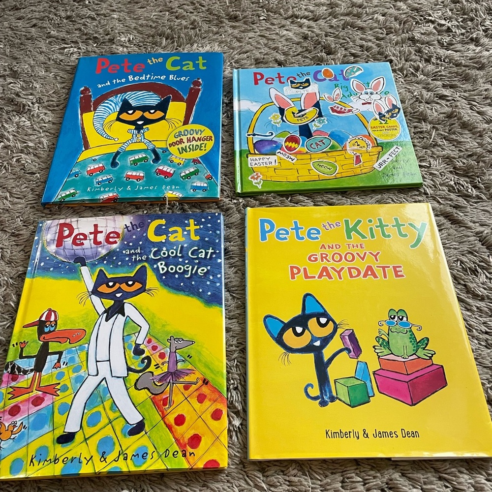 Brand new hard cover Pete the Cat Books.